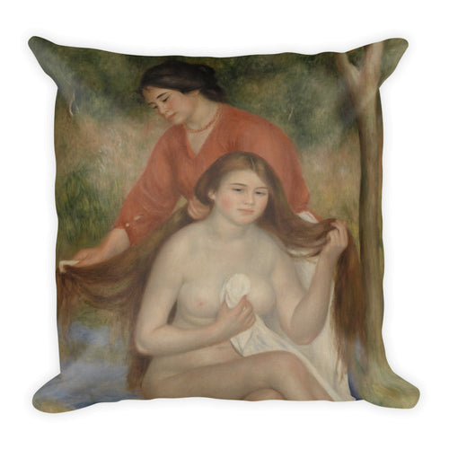 Bather and Maid Premium Pillow