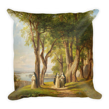 Garden Scene Premium Pillow
