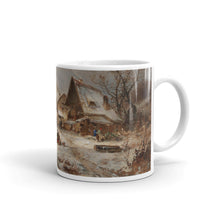 Adolf Stademann - Winter Landscape with Farmstead Classic Art Mug
