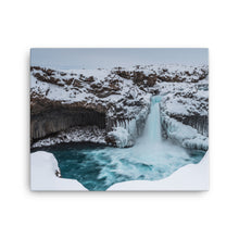 Frozen Blue Bliss Canvas Print