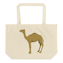 Camel Race Large Organic Tote Bag