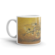 Van Gogh - Vase mit roten und weißen Nelken auf gelbem Hintergrund Classic Art Mug