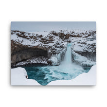 Frozen Blue Bliss Canvas Print
