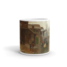 Anton Doll - Winter Amusements with a Town in the background Classic Art Mug