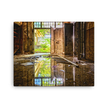 Ruined Yellow Mirror Canvas Print