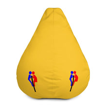 Man Woman Surprise Yellow Bean Bag Chair w/ filling