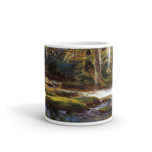 Bridgman, Frederick Arthur - River Landscape with Deer Classic Art Mug