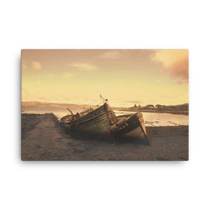 Stranded Boats Canvas Print