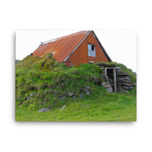 Green Disguised Cellar House Canvas Print
