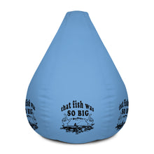 That Fish Was So Big Light Blue Bean Bag Chair w/ filling