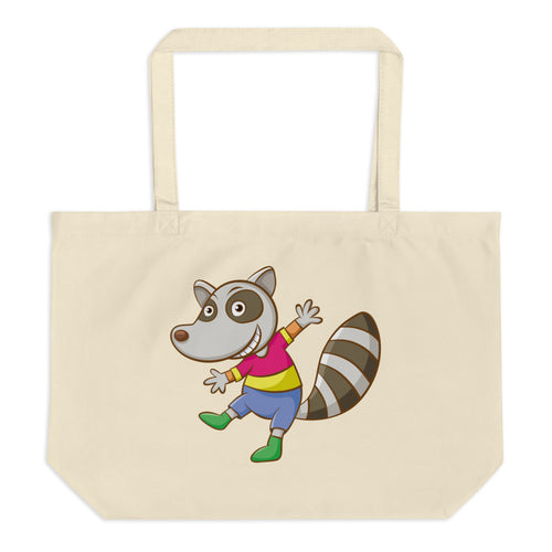 Happy and Happy Large Organic Tote Bag