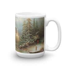 Albert Bredow - Romantic Winter Landscape with Ice Skaters by a Castle Classic Art Mug