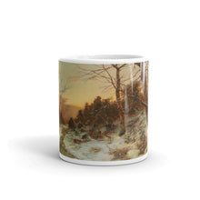 Désiré Thomassin - Woodworkers in a Winter Woodland Classic Art Mug