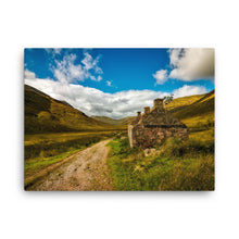 Old Road Scotland Ruin Canvas Print