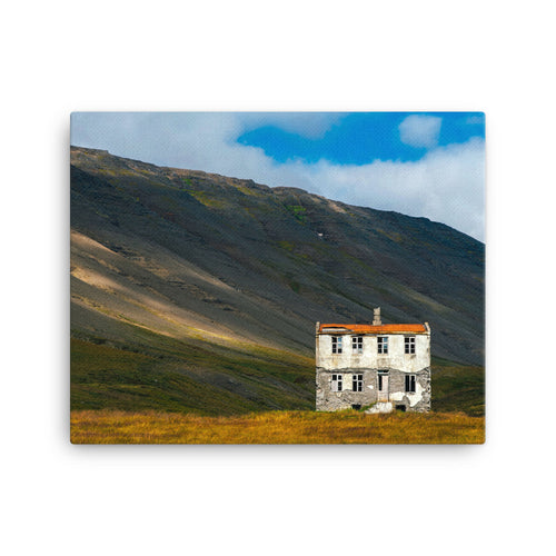 Icelandic Hut Canvas Print