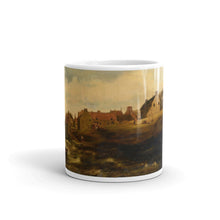 Samuel Bough - Drying sheets at a coastal Scottish hamlet Classic Art Mug