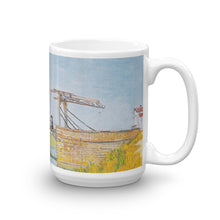 Van Gogh - Die Brücke von Langlois in Arles mit Dame mit Regenschirm Classic Art Mug