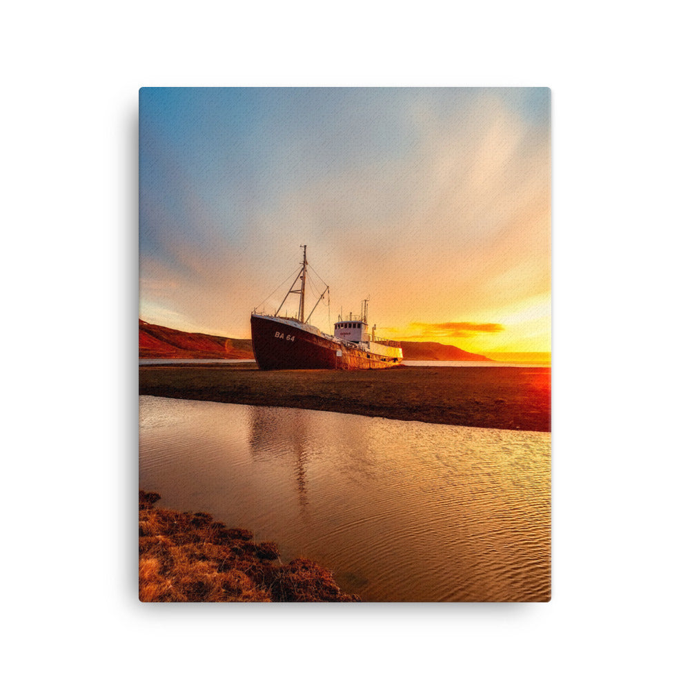 Melting Horizon Canvas Print