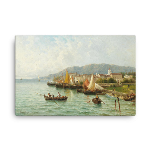 Lovrana near Fiume Classic Art Canvas