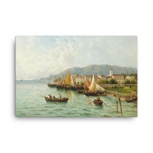 Lovrana near Fiume Classic Art Canvas