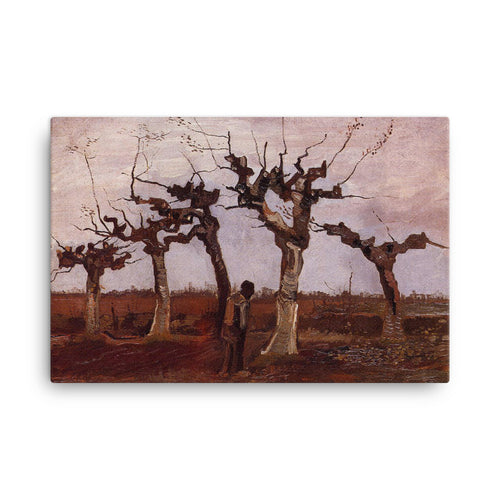 Landschaft mit Weiden Classic Art Canvas