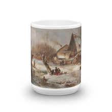 Adolf Stademann - Winter Landscape with Farmstead Classic Art Mug