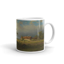 Alexander Josef Daiwaille - Bauernhaus mit Kühen und Schafen Classic Art Mug