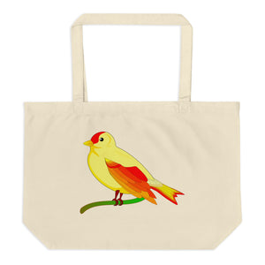 Parrot's Festival Large Organic Tote Bag