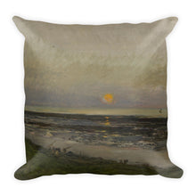 A Lake in the Woods at Dusk Premium Pillow