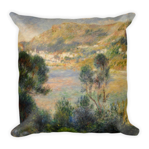 View From Cap Martin of Monte Carlo Premium Pillow