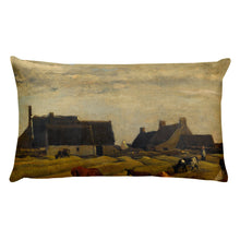 Charles François Daubigny - Farm at Kerity, Brittany, Classic Art Pillow