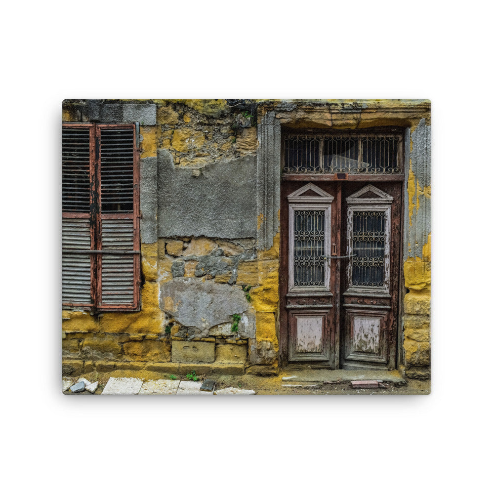 Yellow Time House Canvas Print