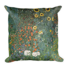 Bauerngarten mit Sonnenblumen Premium Pillow