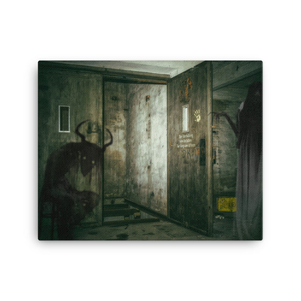 Creepy House Canvas Print