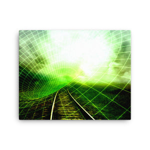 Vague Train Digital Art Canvas