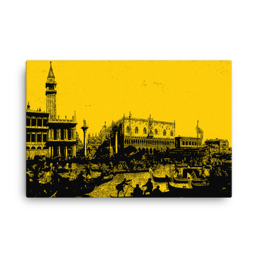 Bucentaur's return to the pier Remastered Art Canvas