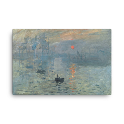 Impression, soleil levant Classic Art Canvas