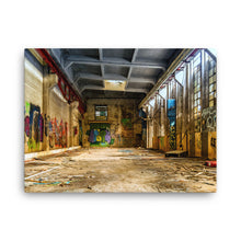 Graffiti Old Factory Canvas Print