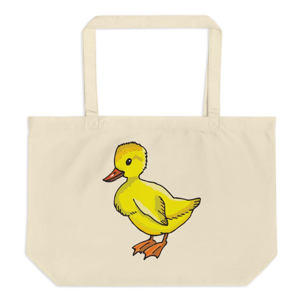 Ducky Duck Large Organic Tote Bag