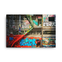 Old Mill Graffiti  Canvas Print