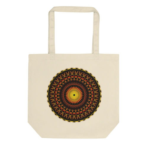 Black Hole Mandala Eco Tote Bag