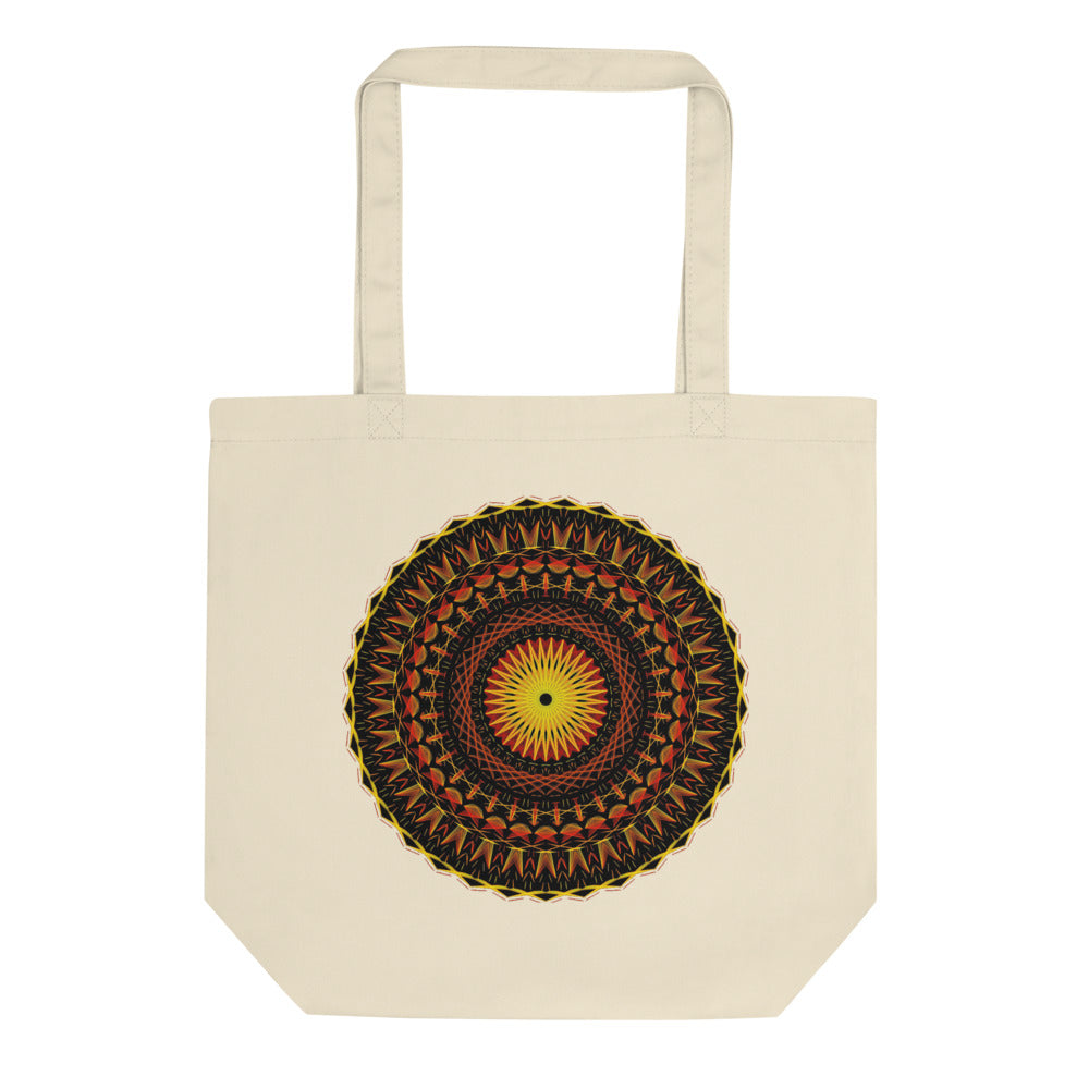 Black Hole Mandala Eco Tote Bag