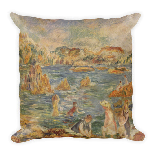 Am Strand von Guernesey Premium Pillow