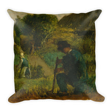 Garden Scene Premium Pillow