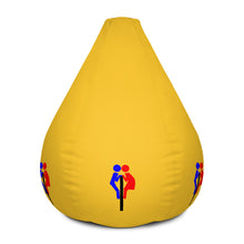 Man Woman Surprise Yellow Bean Bag Chair w/ filling