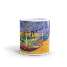 Vincent Van Gogh - Fishing Boats on the Beach Classic Art Mug