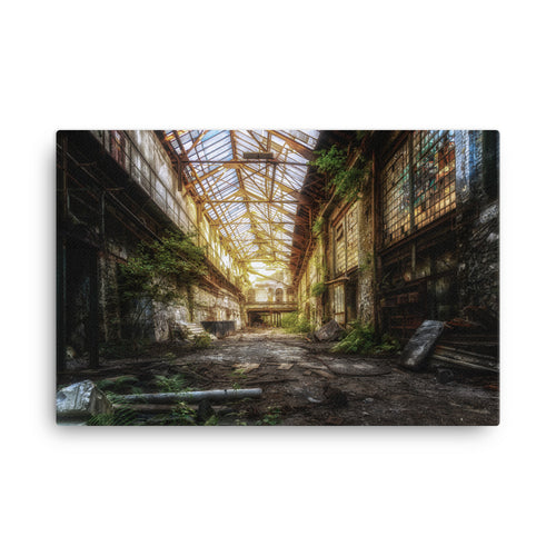 Overgrown Conservatory Canvas Print