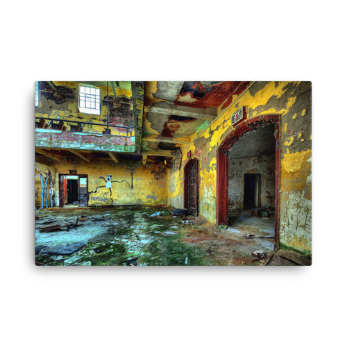 Old Rotten Factory Canvas Print