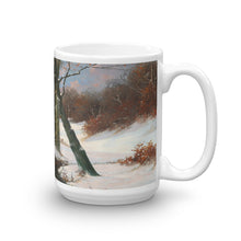 Adolf Kaufmann - Winter Landscape with Rising Moon Classic Art Mug