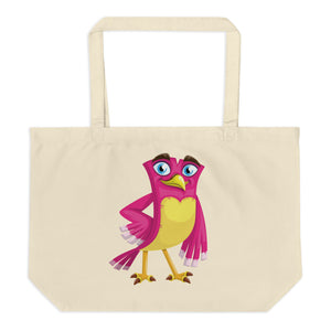 Birds Like Quarrel Arena Large Organic Tote Bag